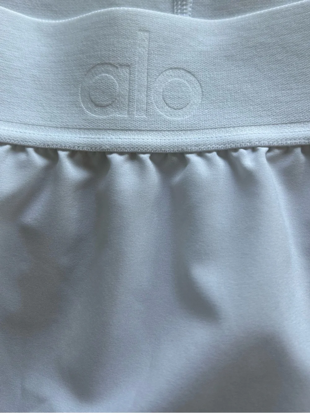 ALO Yoga Aces White Pleated Tennis Skirt Skort Pockets underneath S